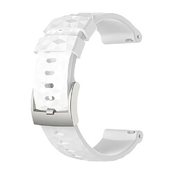 Acheter Bracelet montre bracelet en silicone montre intelligente pour Suunto 9 Baro blanc