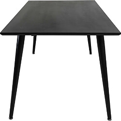 Acheter Venture Home Table de repas en MDF et acier Dipp 180 x 90 cm noir.