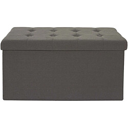 Acheter The Home Deco Factory Banc coffre pliable Eleonor gris.