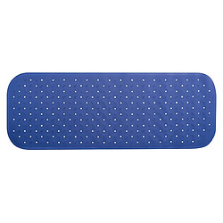 MSV Tapis Fond de baignoire antidérapant Caoutchouc CLASS 36x97cm Bleu