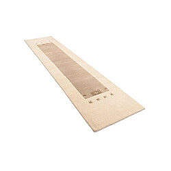 Vidal Tapis de couloir en laine 396x79 beige Darya