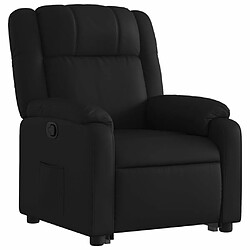 Avis Maison Chic Fauteuil Relax pour salon, Fauteuil inclinable Noir Similicuir -GKD40368