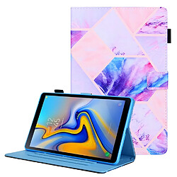 Etui en PU + TPU avec support et porte-carte Motif de marbre coloré pour votre Samsung Galaxy Tab A8 10.5 2021 SM-X200/X205