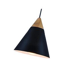 E27 Pendentif En Bois Plafond Lampe Suspendue Lustre Cuisine Luminaire Noir