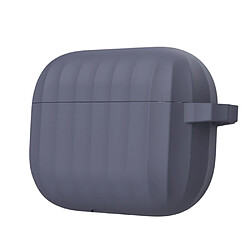 Coque en silicone antichoc (prise en charge de la charge sans fil) bleu foncé pour votre Apple AirPods Pro