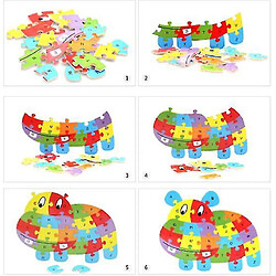 Avis Universal 1 lettre anglaise puzzle animal dessin animé initiation cognitive anglaise pour les enfants puzzle jouets jouets