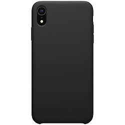 Universal Étui en silicone liquide noir pour votre Apple iPhone XR