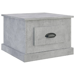 Maison Chic Table basse,Table Console Table d'appoint, Table pour salon gris béton 50x50x35 cm bois d'ingénierie -MN30480