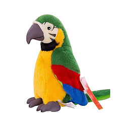 Universal Ara perroquet peluche, oiseau rouge peluche animal peluche poupée cadeau pour les enfants (vert)