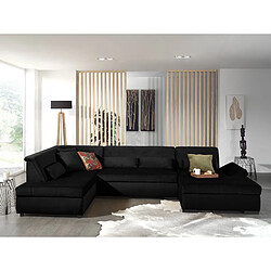 Lisa Design Vermont - canapé panoramique d'angle gauche - 7 places - XXL - en velours