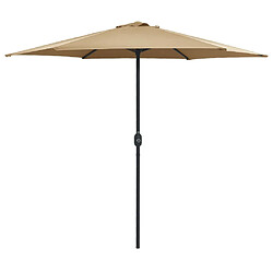 Maison Chic Parasol Jardin | Parasol d'extérieur et mat en aluminium 270x246 cm Taupe - GKD87300