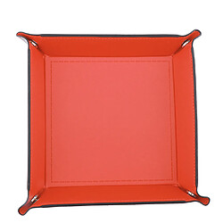 Avis Quadrangle Board Game Dice Storage Rangement de bureau pliable Orange