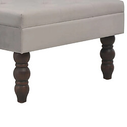 Avis vidaXL Tabouret Gris foncé 60x60x36 cm Velours