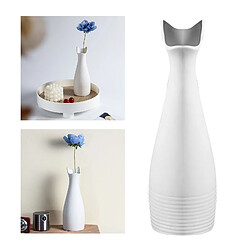 Avis Vase à Fleur En Céramique Pot De Fleur Minimaliste De Bureau à Domicile Vases à Fleurs Blanc S