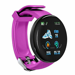 Hommes Femmes Montre Intelligente Tft Écran Couleur Ip65 Étanche Sports Fitness Smartwatch Compatible Pour Android Ios Violet