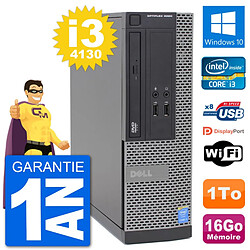 PC Dell Optiplex 3020 SFF i3-4130 RAM 16Go Disque Dur 1To Windows 10 Wifi - Occasion