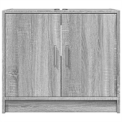 Avis vidaXL Armoire d'évier sonoma gris 63x29x55 cm bois d'ingénierie