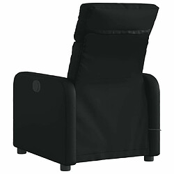 Acheter Maison Chic Fauteuil Relax pour salon, Fauteuil de massage inclinable électrique noir similicuir -GKD42770