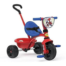 Smoby - Tricycle Be Fun - Spidey - Evolutif de 15 mois a 3 ans - Canne parentale réglable sur 3 positions - Ceinture de sécurité Type de produit : TRICYCLE POUR ENFANT - Smoby - Tricycle Be Fun - Spidey - Evolutif de 15 mois a 3 ans - Canne parentale réglable sur 3 positions - Ceinture de sécurité