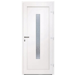 Acheter vidaXL Porte d'entrée anthracite 88x200 cm PVC