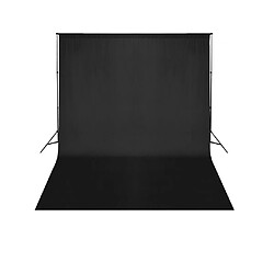 Acheter Helloshop26 Kit complet studio photo + fond noir sans coutures 3x3 m photo vidéo studio professionnel 1802013/4