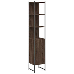 vidaXL Armoire de bain chêne marron 33x33x185,5 cm bois d'ingénierie