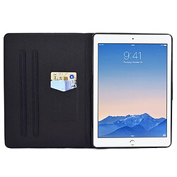 Etui en PU fermoir magnétique avec support et porte-carte pour votre iPad Air (2013)/Air 2/9.7-pouces (2017)/(2018) - Ananas coloré