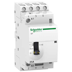 Schneider Electric contacteur - ict - commande manuelle - 25a - 4no - 240v - schneider acti9 a9c21834