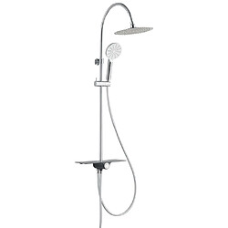 SCHÜTTE Ensemble de douche avec bac AQUASTAR chrome-anthracite 