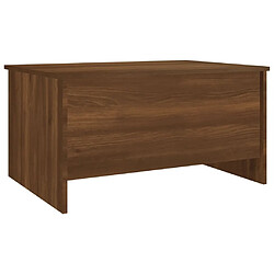 Avis Maison Chic Tabls basse,Table Console pour salon Chêne marron 80x55,5x41,5 cm Bois d'ingénierie -MN43837