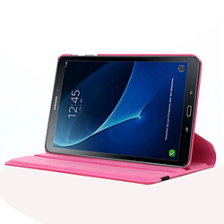 Wewoo Housse Étui Magenta pour Samsung Galaxy Tab A 10.1 / T580 Litchi Texture 360 Degrés rotation horizontale en cuir avec support pas cher