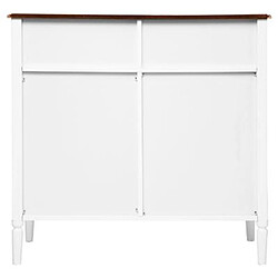 Atmosphera, Createur D'Interieur Buffet 2 portes Solen blanc - ATMOSPHERA pas cher