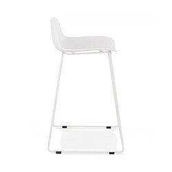 Avis Kokoon Design Tabouret de bar design SLADE MINI WHITE 49x53x85 cm