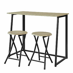 Avis SoBuy OGT18-N Set de 1 Table + 2 Chaises Table à Manger Table de Cuisine