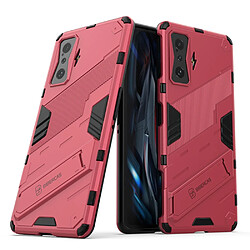 Coque en TPU anti-chocs avec béquille, rose pour votre Xiaomi Redmi K50 Gaming