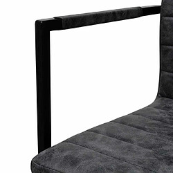 Maison Chic Lot de 2 Chaises à manger cantilever,Chaises de cuisine style scandinave - noir similicuir -MN21869 pas cher