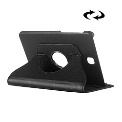 Wewoo Housse Étui noir pour Samsung Galaxy Tab S2 8.0 Litchi Texture 360 degrés rotation en cuir avec support multi-fonctionnel