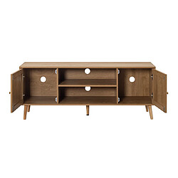 Bestmobilier Goto - meuble tv - bois - 140 cm