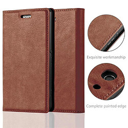 Avis Cadorabo Coque Sony Xperia Z3 COMPACT Etui en Brun