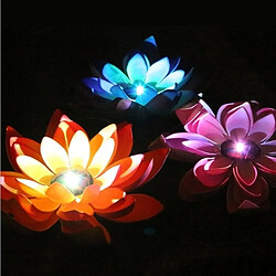 Wewoo Guirlande Lumière solaire flottante de fleur de lotus de LED de puissance avec le panneau solaire, 1 avec 3 lampes de de