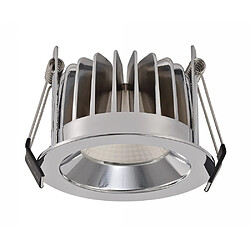 Inspired Downlight encastré LED, chrome, 24 deg. Angle de faisceau, 950lm, 5000K, IP44, DRIVER NON INCLUS