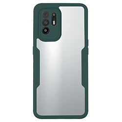 Coque en TPU + acrylique vert nuit pour votre Oppo F19 Pro+ 5G/A94 5G/Reno5 Z 5G