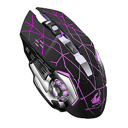 Universal Omeshin Rechargeable X8 Wireless Silent LED Backlit USB Wireless Mouse 2,4 GHz pour ordinateur portable PC