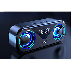 Universal Radio FM Bluetooth haut-parleur réveil subwoofer home cinéma SONO | haut-parleur portable (noir)