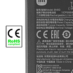 Acheter Batterie Interne pour Xiaomi Redmi 10A et 10C 5000mAh Originale BN5G Noir