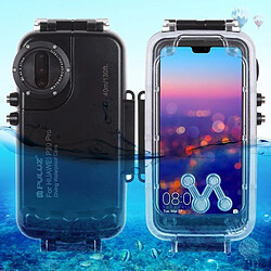 Wewoo Coque 40m / 130ft Boîtier de plongée étanche Vidéo Prenant une protection sous-marine pour HuP20 Pro (Noir)