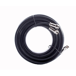 5m, Câble d'extension Double Pour Satellite TV/TNT. Câble Coaxial Noir. 4 x F-Connecteurs Avec 2 X Raccord Fiches F Femelle Femelle