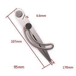 Avis Cuir Artisanat Rotation Outil Wing Divider Espacement Compas Bord Creaser DIY 125mm