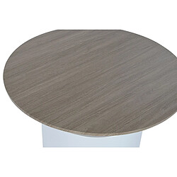 Acheter Pegane Table basse, table de salon ronde en métal et MDF- diamètre 80 x hauteur 43 cm