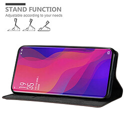 Cadorabo Coque Oppo FIND X Etui en Brun